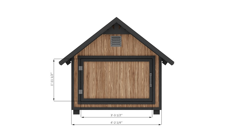 Modern Dog House. Simple Insulated Dog House