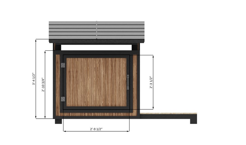 Metal and Wood Outdoor Large House Style Wooden Dog Kennel